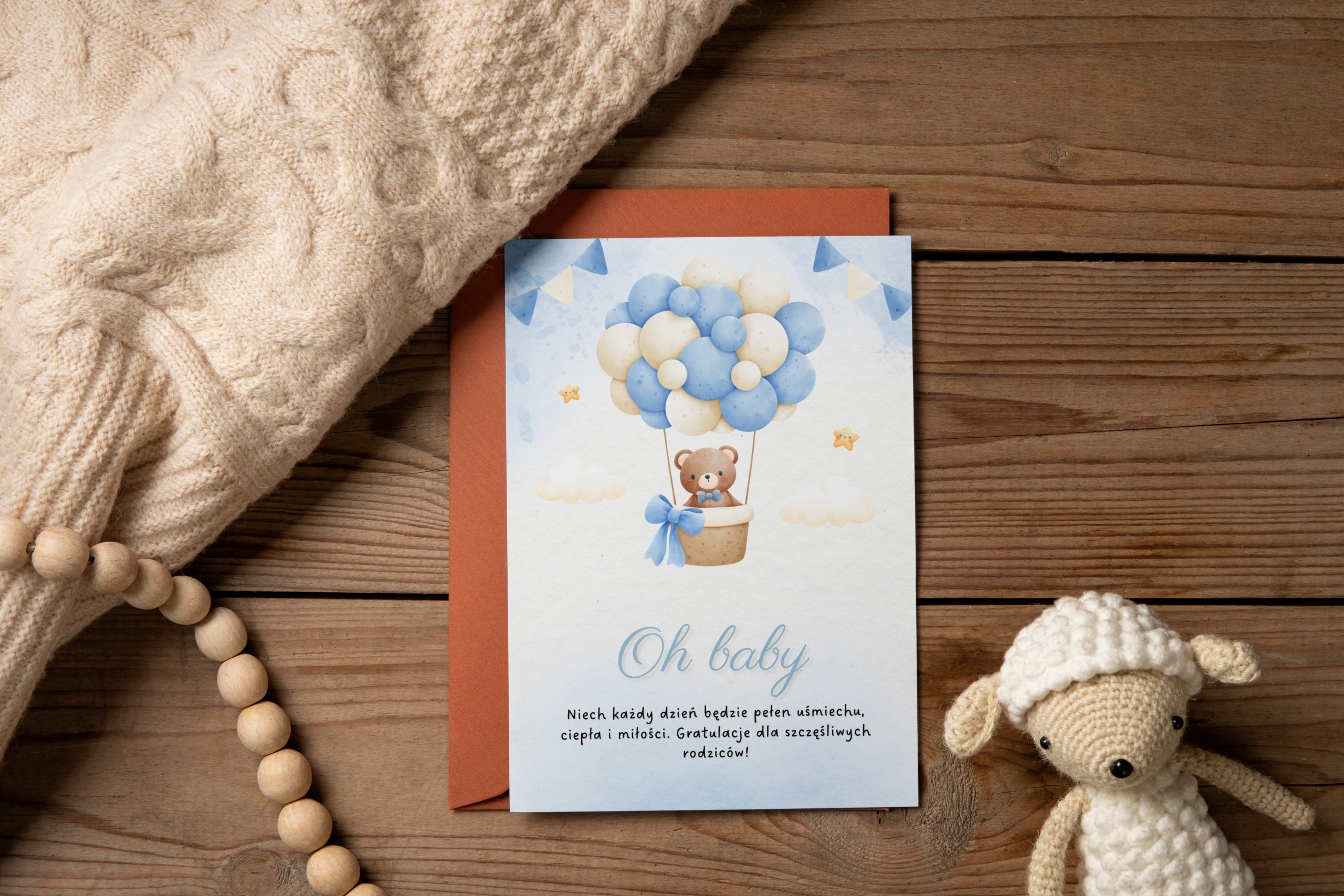 Kartka Oh Baby - chłopięca