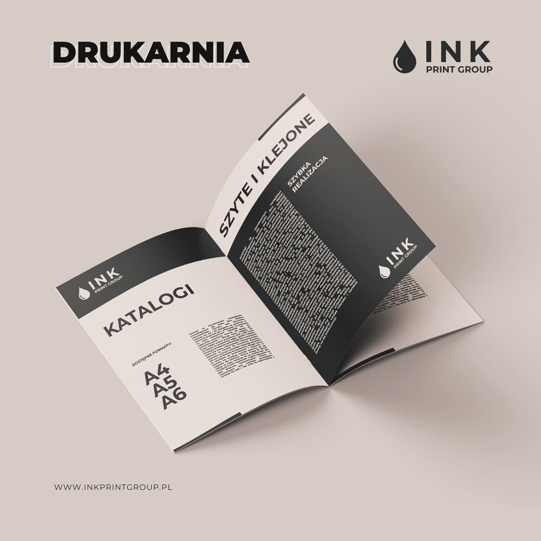 Katalog firmowy szyty lub klejony - przykład realizacji