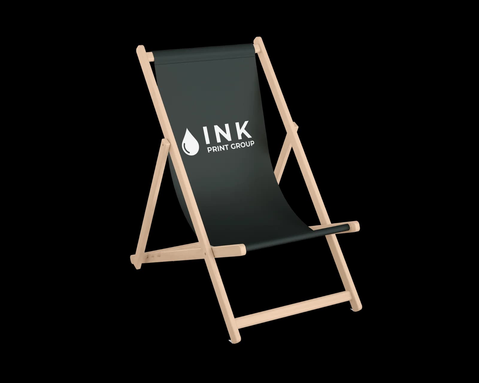 Drewniany leżak reklamowy z nadrukiem logo