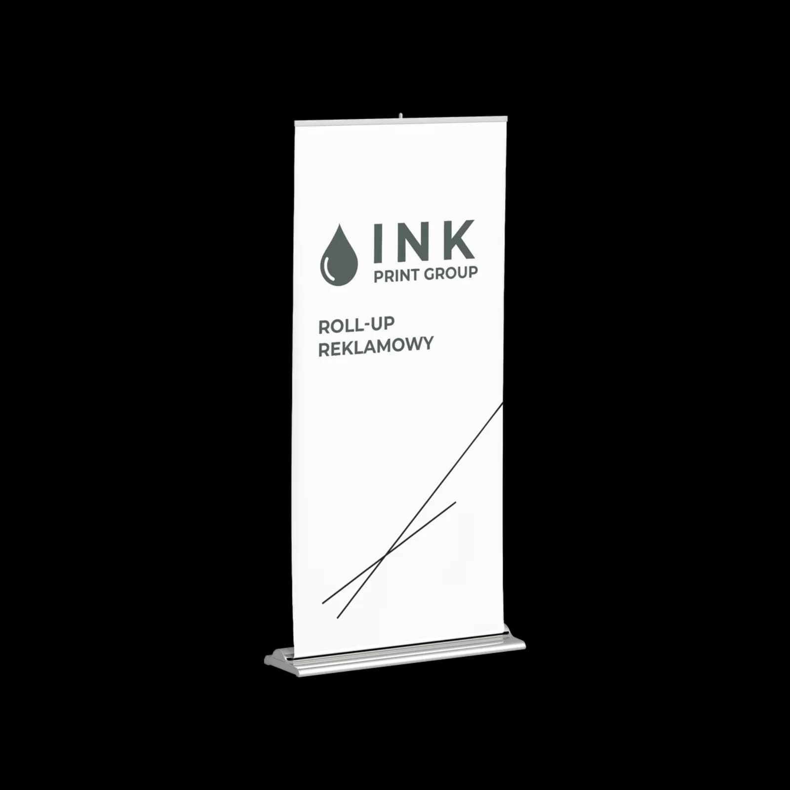 Roll-up reklamowy INK PRINT GROUP - mobilny system wystawienniczy