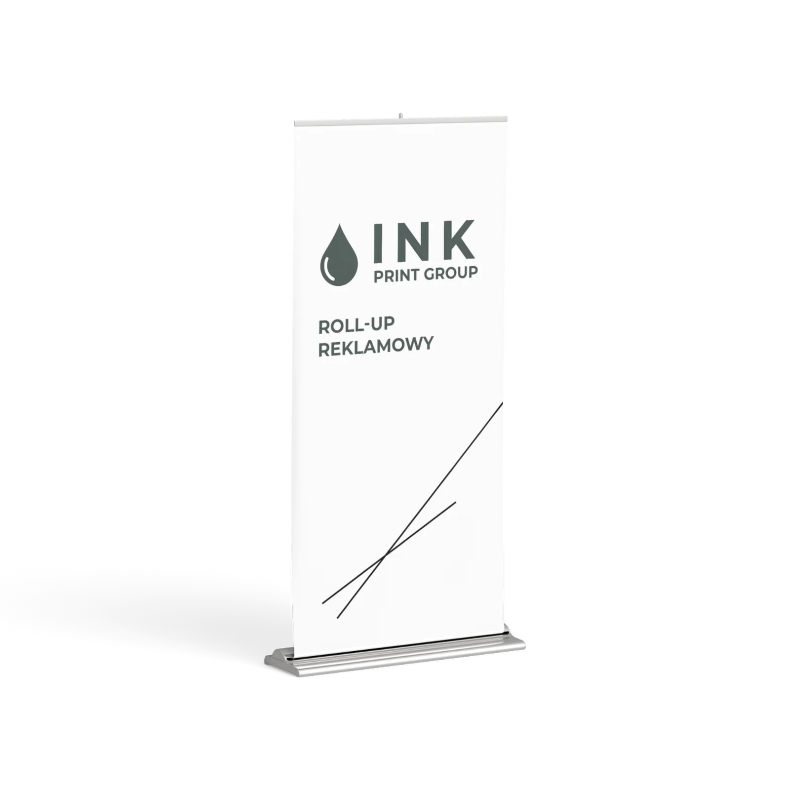 Roll-up reklamowy INK PRINT GROUP - mobilny system wystawienniczy